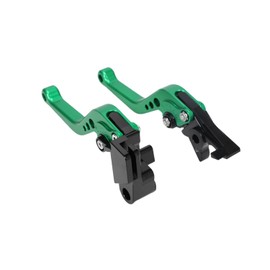 IUVWISN Motorcycle Brake Clutch Lever Pivot Levers Set Adjustable CNC for Z650 Z900 EX650 ER6F 2017-2023 Z650RS 2022-2023 KLZ1000 2015-2019 Vulcan S 650 KLE650 2015-2023 Green