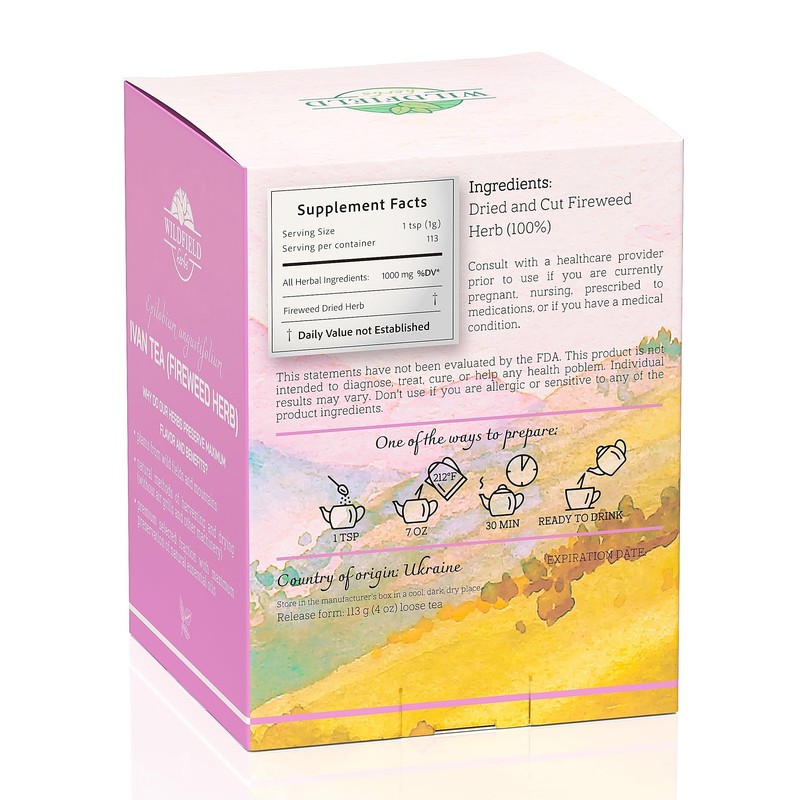 4 oz Siberian Fireweed Tea Herbal Ivan Tea (Chamerion angustifolium)