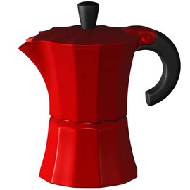 Gnali & Zani MOR003 Morosina 6-Cup Coffee Maker Red