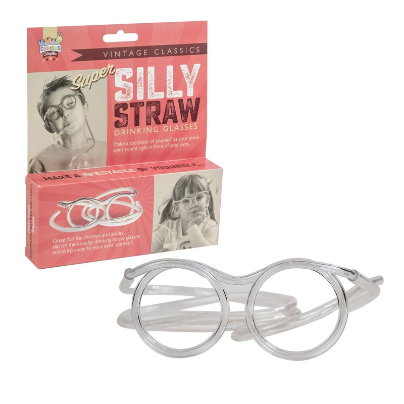 SILLY STRAW PLASTIC TUBING EYEGLASS STRAWS