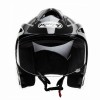 MMG Motorcycle Scooter Open Face Helmet Crux Flip Up Visor