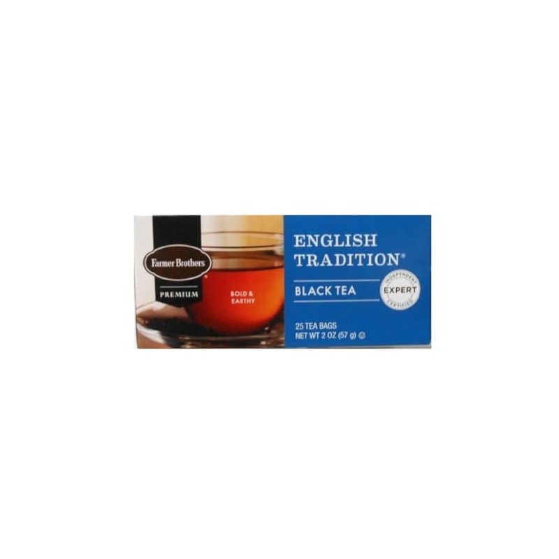 Farmer Brothers Premium English Tradition Black Tea Bags – 25