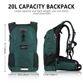 Lunidry Hydration Pack Thermal Insulated Hydration Backpack with 2L BPA Free Leak-Proof Water Bladder, Daypack Perfect for Running, Cycling, Hiking, Climbing-Keep Liquids Cool Up to 4 Hours