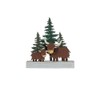 Shoeless Joe Highland Cow Wintery Scene Christmas Decoration