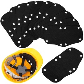 iplusmile 10pcs Hard Hat Sweatband Replacement Sweatband Liner Reusable Safety Hat Sweatband Snap Moisture Wicking Pad Accessories Replacement For under Hard Hat Helmet