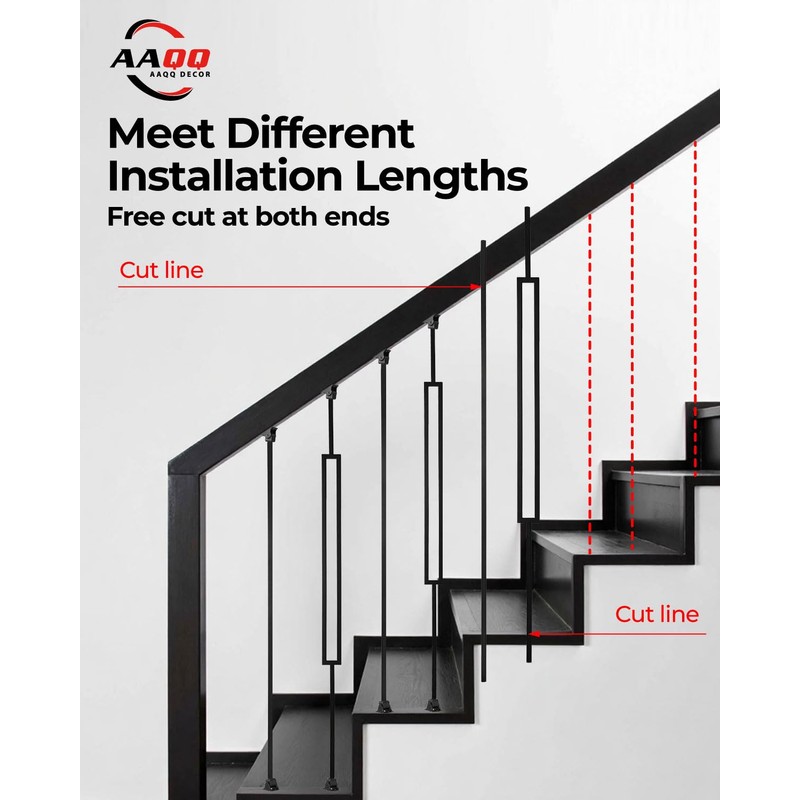 AAqq Decor 10 Pack Balusters for Staircase Interior Hollow Narrow