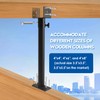 3Pack 3.6" Saddle Roof Riser for Patio Pergola, 18-1/4 Inches