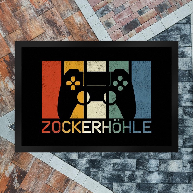 Zockhöhle Door Mat XL in 40 x 60 cm in