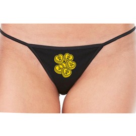 Knaughty Knickers Dirty Valentines Day Heart Candies Suggestive Fun Gift Black String Thong Adult Flirty Fun