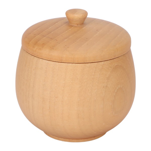 Sour Jujube Wood Condiment Jar Japanese Safe Dustproof Classic Flip