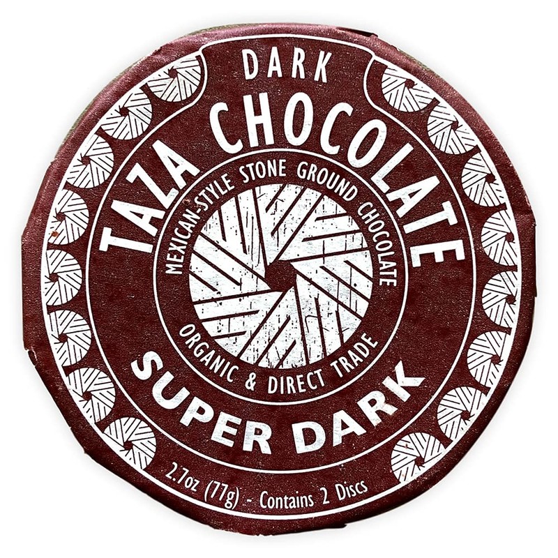 Taza Chocolate Organic Mexicano Disc 85% Dark Chocolate, Super Dark,