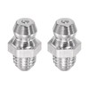 uxcell 2Pcs Stainless Steel Straight Grease Fitting 1/4-28 Inch Thread