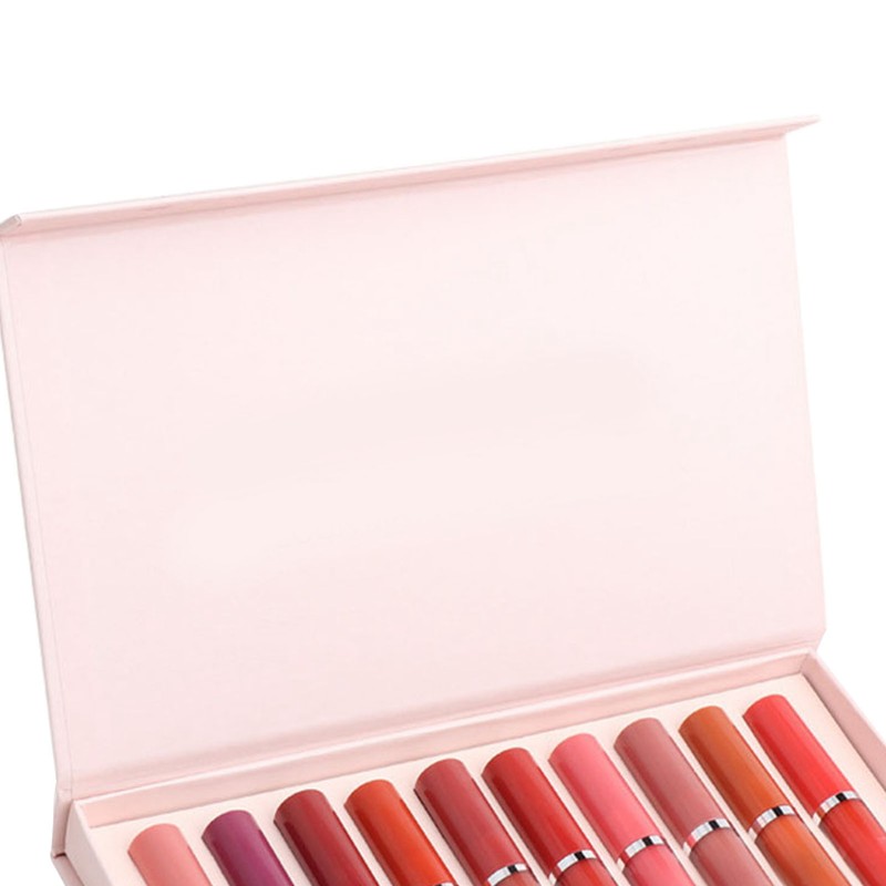 10PCS Matte Liquid Lipstick Makeup Set Waterproof Non Stick Cup