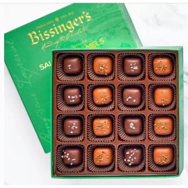 Bissinger's European Chocolates, Bissinger's Salted Caramels, 16 Piece Gift Box