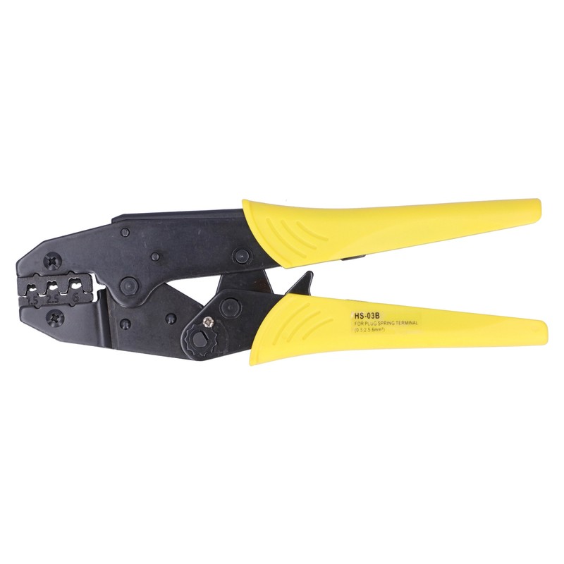 HS03B 1.56.0mm EuropeanType Ratchet Crimping Pliers High Carbon Steel Hand