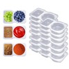 RE:BLEU Double Compartment Snack Containers with Lids – Disposable Condiment