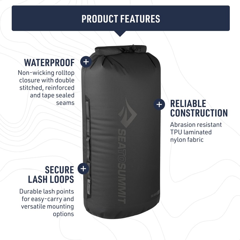 Sea to Summit Big River Dry Bag, Heavy-Duty Dry Storage,