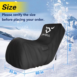 EVRBUL Universal Snowblower/Thrower Cover – Heavy-duty, waterproof design compatible with EGO, Honda, Ryobi, Cub Cadet, Ariens, Troy-Bilt, Snow Joe, Toro, PowerSmart, and other major brands