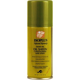 Isoplus Natural Remedy Olive Oil Oil Sheen Conditioning Hair Spray, 2 oz (Pack of 6)