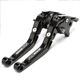 YOUMOTECH for Suzuki GSX-R GSXR600 GSXR 600 GSXR750 GSXR 750 K4 K5 2004 2005 04 05 CNC Motorcycle Folding Adjustable Brakes Clutch Levers (Black)