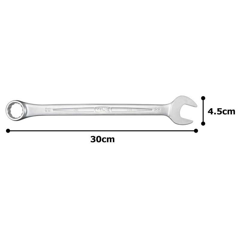 Tone CS-22 Combination Spanner, Double Side Width 0.87 inches (22