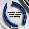 WOCOCN 2pcs Car Steering Wheel Cover,Anti-Skid Carbon Fiber Steering Wheel