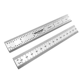 Benchmark Tools 466521 Rigid English/Metric 150 mm / 6 Inch Machinist Rule with MM.5 MM, 1/32 and 1/64 Markings Tempered Stainless Steel Brushed Finish Conforms to EEC-1 Accuracy Standards (1)