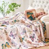 WOFNA Boho Butterfly Throw Blanket 60"x80" Twin Size Bed Blanket,100%