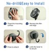 2 Pack Suction Cup Wreath Hanger for Front Door，Waterproof Suction