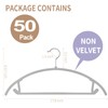 TIMMY Plastic Hangers 50 Pack No Shoulder Bump Suit Hangers