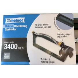 Melnor 3400 sq ft Oscillating Sprinkler Gently Sprinkling Action Pack of 1