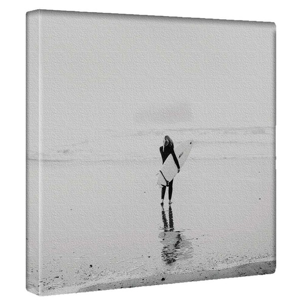 Surf Ocean Art Panel, 5.9 x 5.9 inches (15 x 15 cm), Size S, Made in Japan, Poht-1805-19-S