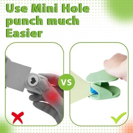 UCEC Hole Punch Shapes Craft Set + Punch Aid, Hole Puncher for Crafts, Hole Puncher for Kids, Craft Supplies for Kids Preschool Child Teacher Office 11pcs