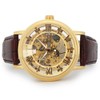 SEWOR Men's Mechanical Hand-Wind Skeleton Transparent Wrist Watch with Vintage