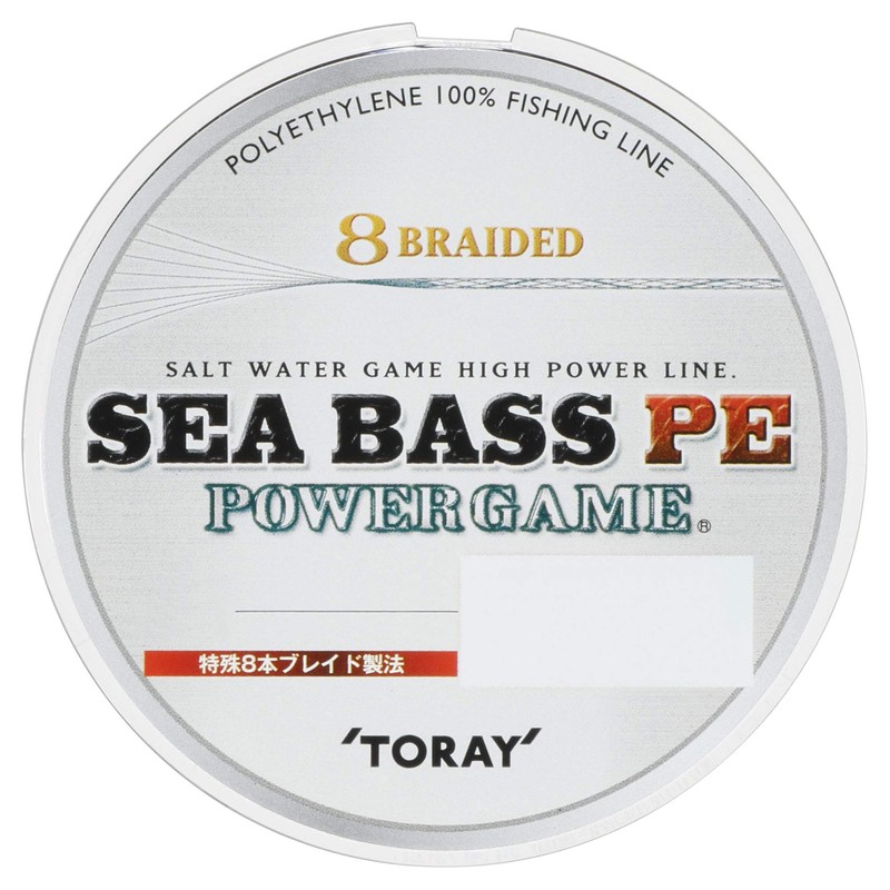 Toray. Sea Bass Pe. Power Game. 8 Braided. 15lb 150m.