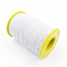 Amaney 500m 0.5mm White Elastic Cord Beading Threads Stretch String Fabric Crafting Cords for Jewelry Making