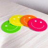 MIJOMA Set of 4 Smile Design Wooden Coasters - Neon