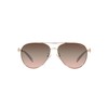 Coach HC7128 Sunglasses, Shiny Rose Gold/Brown Pink Gradient, 58 mm