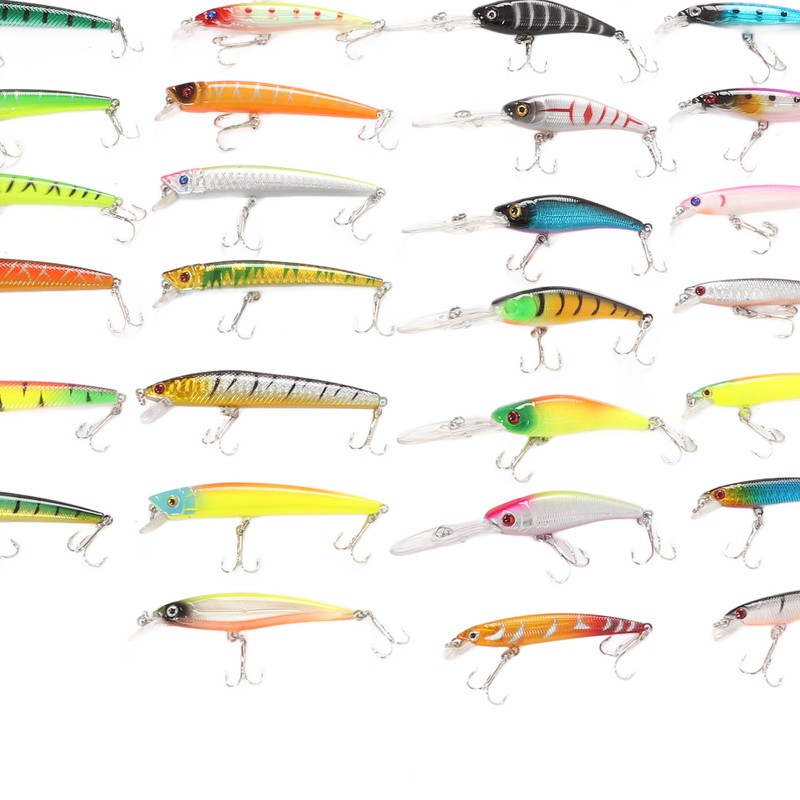 43Pcs Fishing Lure Kit Minnow Artificial Bait Universal Simulation Lure