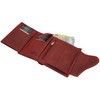 myledershop Full Cowhide Leather Women's Portrait Format Wallet/Purse with Outer