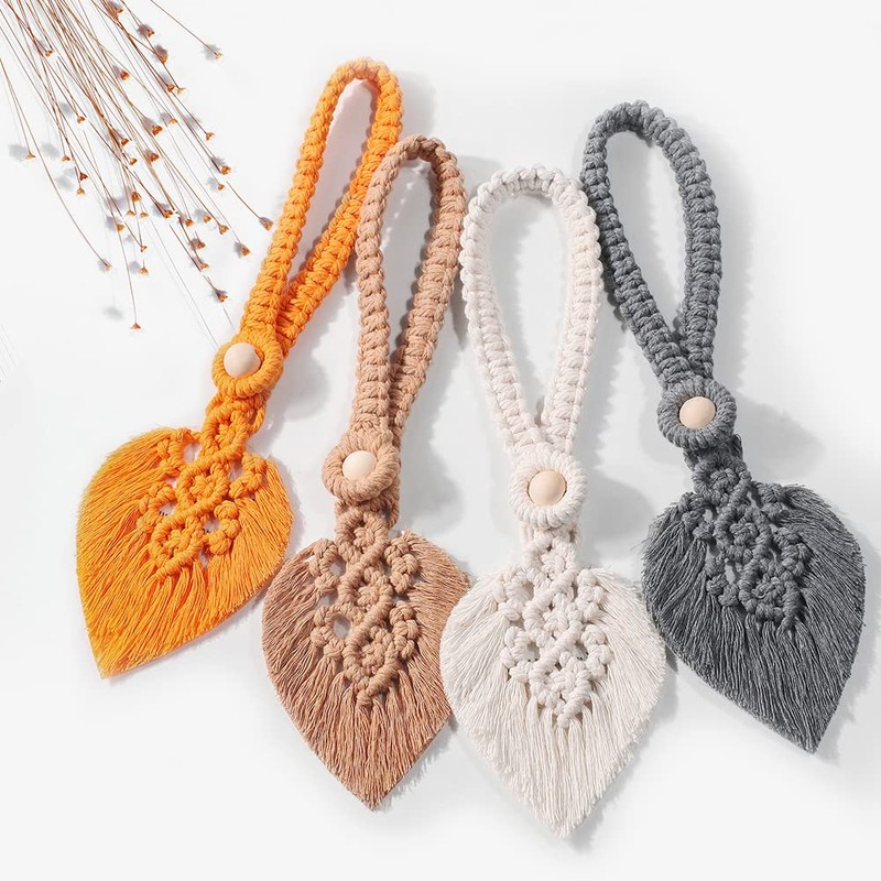 IVEOPPE Tiebacks Boho Curtain Holders, Pack of 2 Curtain Tiebacks