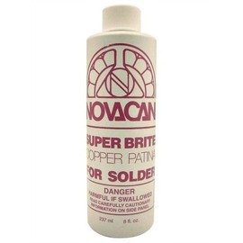 Novacan Super Brite Copper Patina For Solder 8 oz Stained Glass Supplies