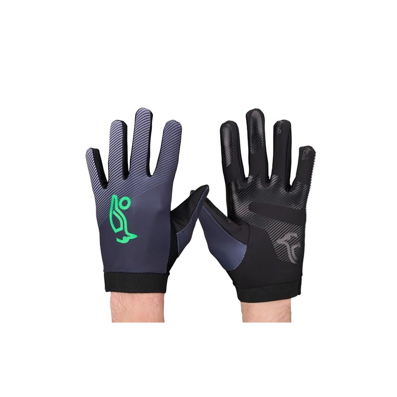 Kookaburra Nitrogen Hockey Gloves – Full-Finger Grip, Lightweight Pair, Black