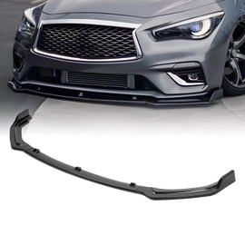 JTFF Front Bumper Spoiler Lip Compatible with 2018-2025 Infiniti Q50 Q50L
