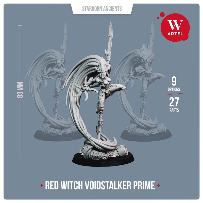 Artel W Miniatures Red Witch Voidstalker Prime Artel Aeldari Howling