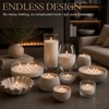 JONERAY Candle Sand, 1lb Unscented Sand Candles with 10 Wicks,