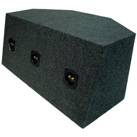 Car Audio Triple 12" Sealed Subwoofer Rear Angle 3 Sub Box Stereo Enclosure