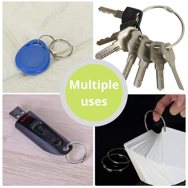Mr. Pen- Binder Rings, Loose Leaf Binder Ring, 36pc, Assorted