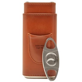 THINGS REMEMBERED Engraved Ashton Cigar Leather Case with Cutter