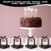 Anglecai 12 Pack Clear Plastic Cupcake Boxes, 3.5 Inch Black